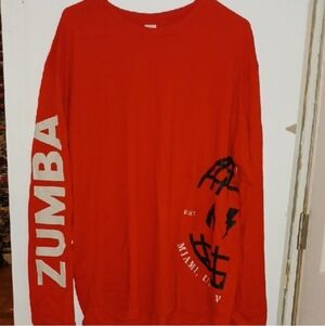 Zumba Fitness Bold Red Long Sleeve Tee